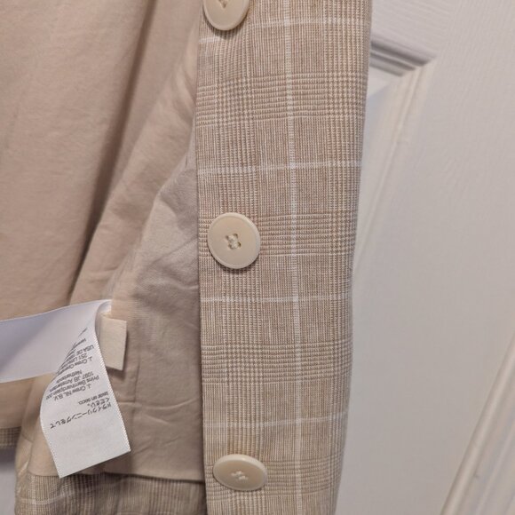 Madewell Linen Stripped  Button Up Vest - Picture 4 of 7